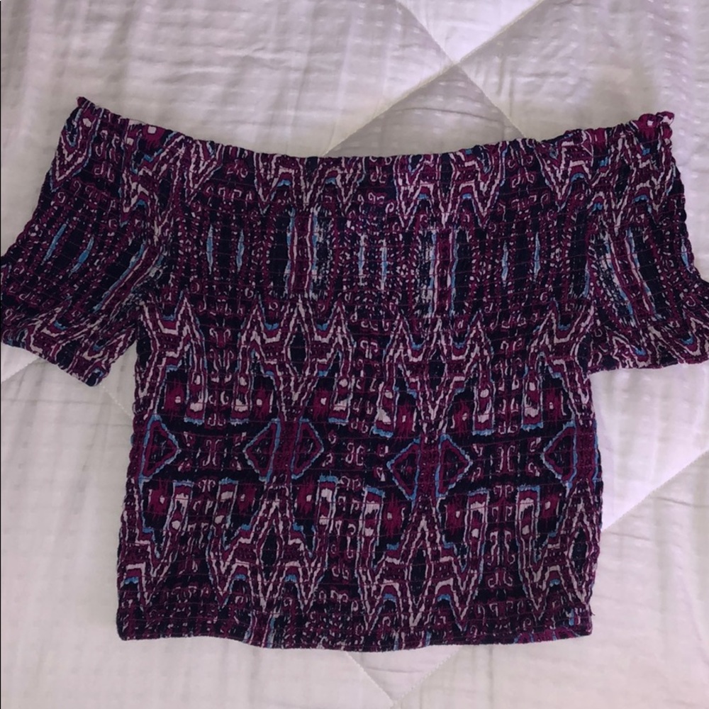 Off the shoulder crop top